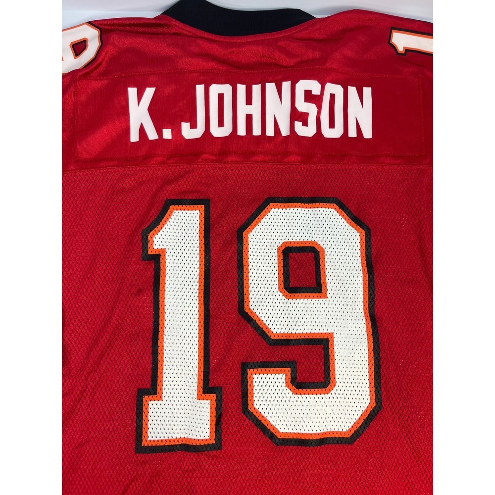 Reebok Jersey Tampa Bay Buccaneers Keyshawn Johnson Size 2XL Red #19 - Picture 3 of 11